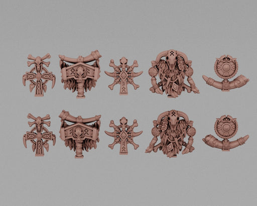 Viking Backpack Totem Icons [10] - Resin Munitorum