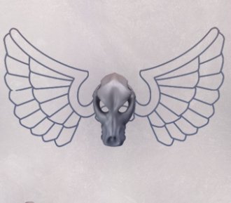 Viking Wolf Skull Chest Icon [20] - Resin Munitorum